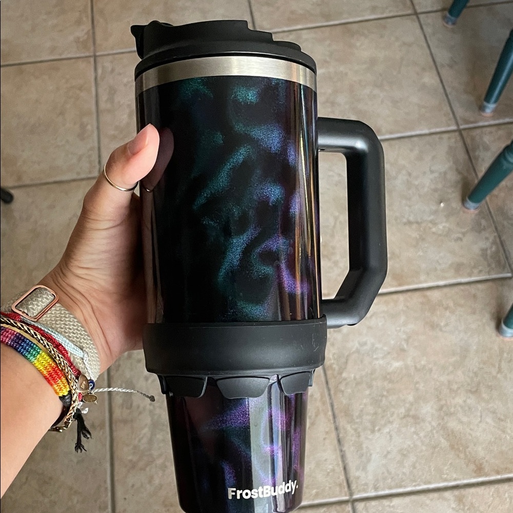 Black and Blue Travel Mug